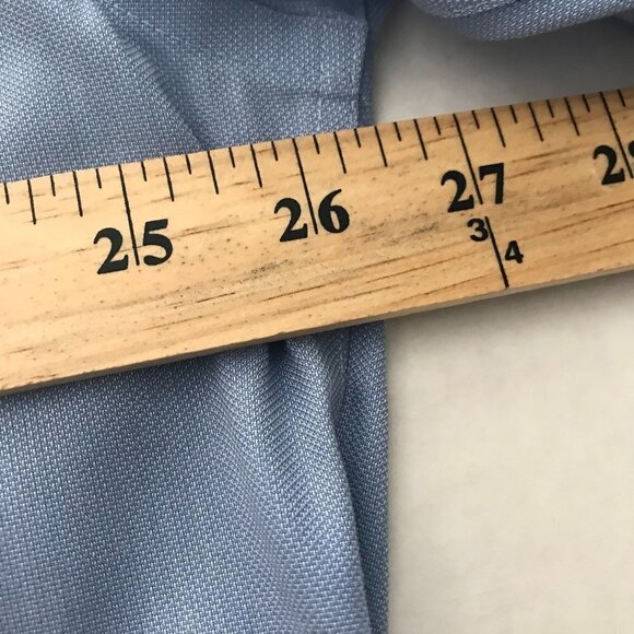 Pronto Uomo Men Light Blue 80s 2 Ply Non Iron Long Sleeve Button Up Shirt - Picture 10 of 12